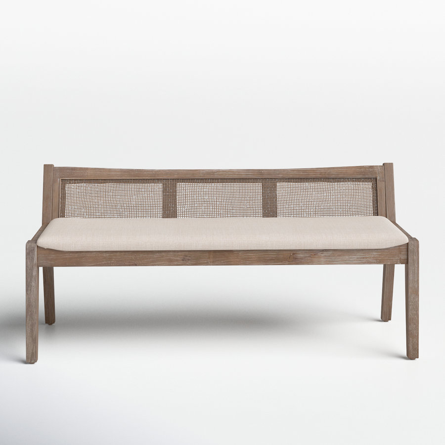 Donner Cane Back Cushioned Bench